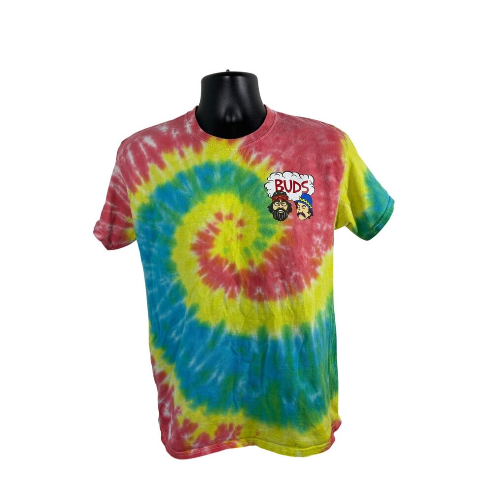 Cheech & Chong Buds Tie Dye Graphic T Shirt Small